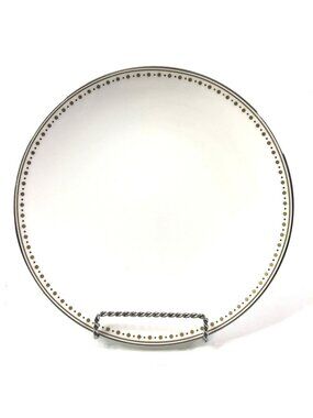 Lenox Kate Spade Richmont Road 9.25" Accent Luncheon Plate White Porcelain Gold